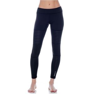 REEBOK STRIPE MESH PANEL TIGHTS